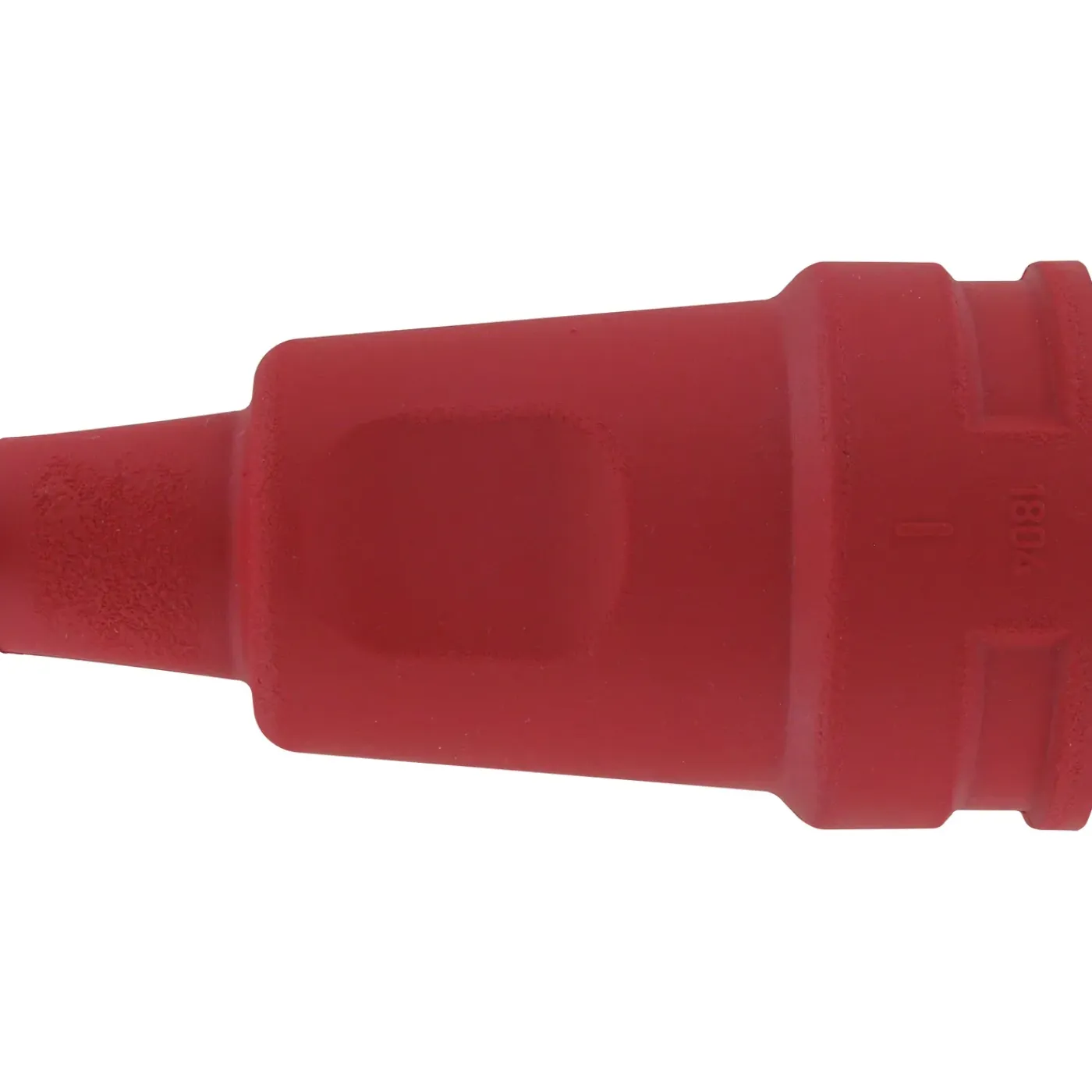 Kopp aardingsstekker rubber rood