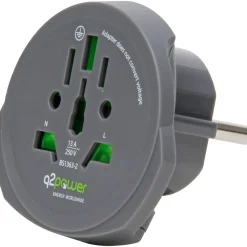 Kopp adapter wereldstekker-Europa zwart Q2