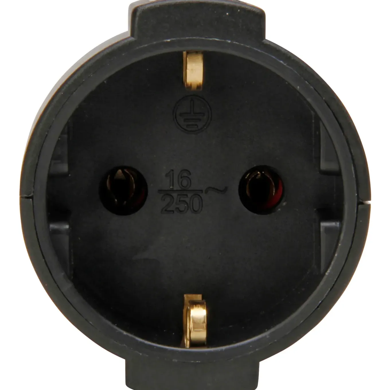 Kopp Contrastekker RA - Kunststof - Zwart - 3680W