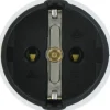 Kopp contrastekker randaarde PVC wit