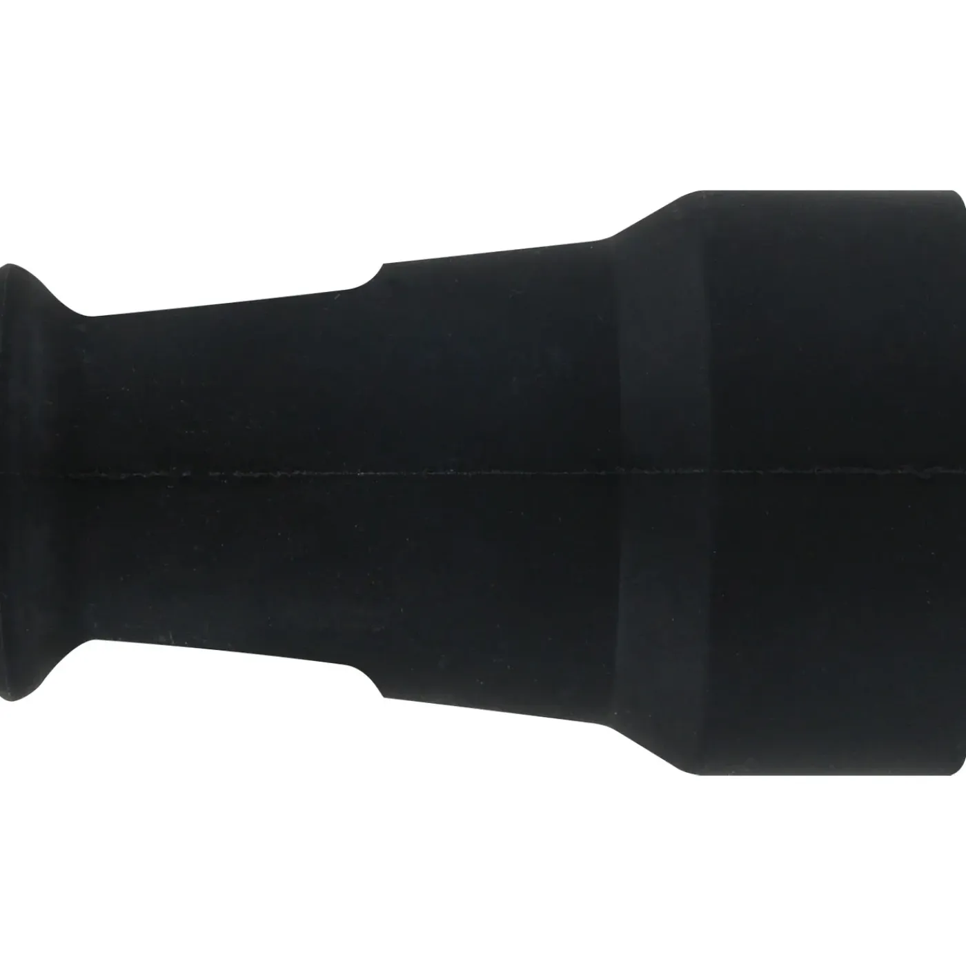 Kopp contrastekker randaarde rubber zwart