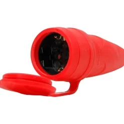 Kopp Contrastekker RA - Rood - Rubber - IP44