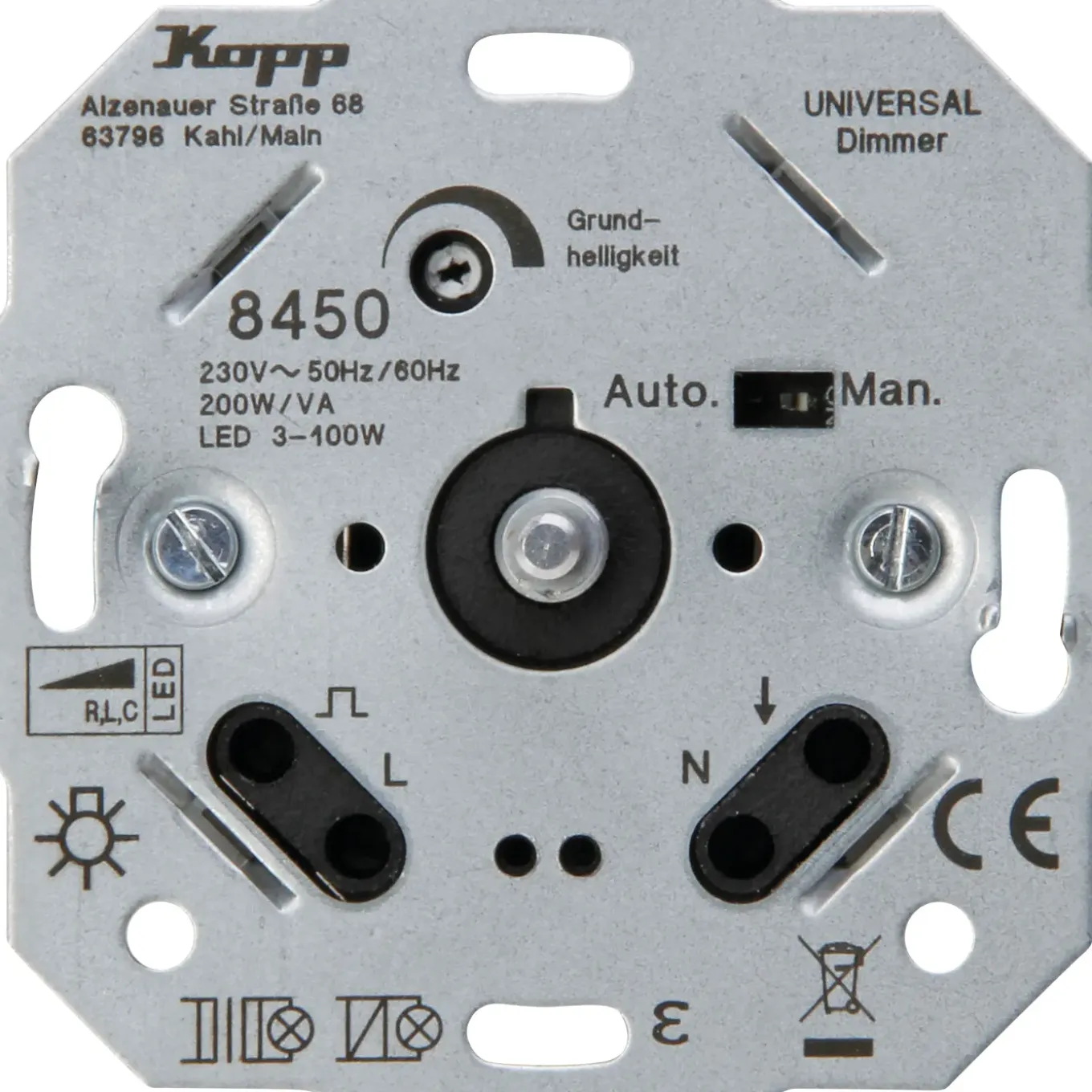 Kopp dimmer TechnikCenter LED druk RLC 3-170W