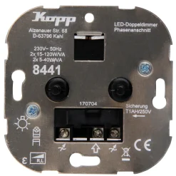Kopp duo-dimmer TechnikCenter RL LED 5-40W