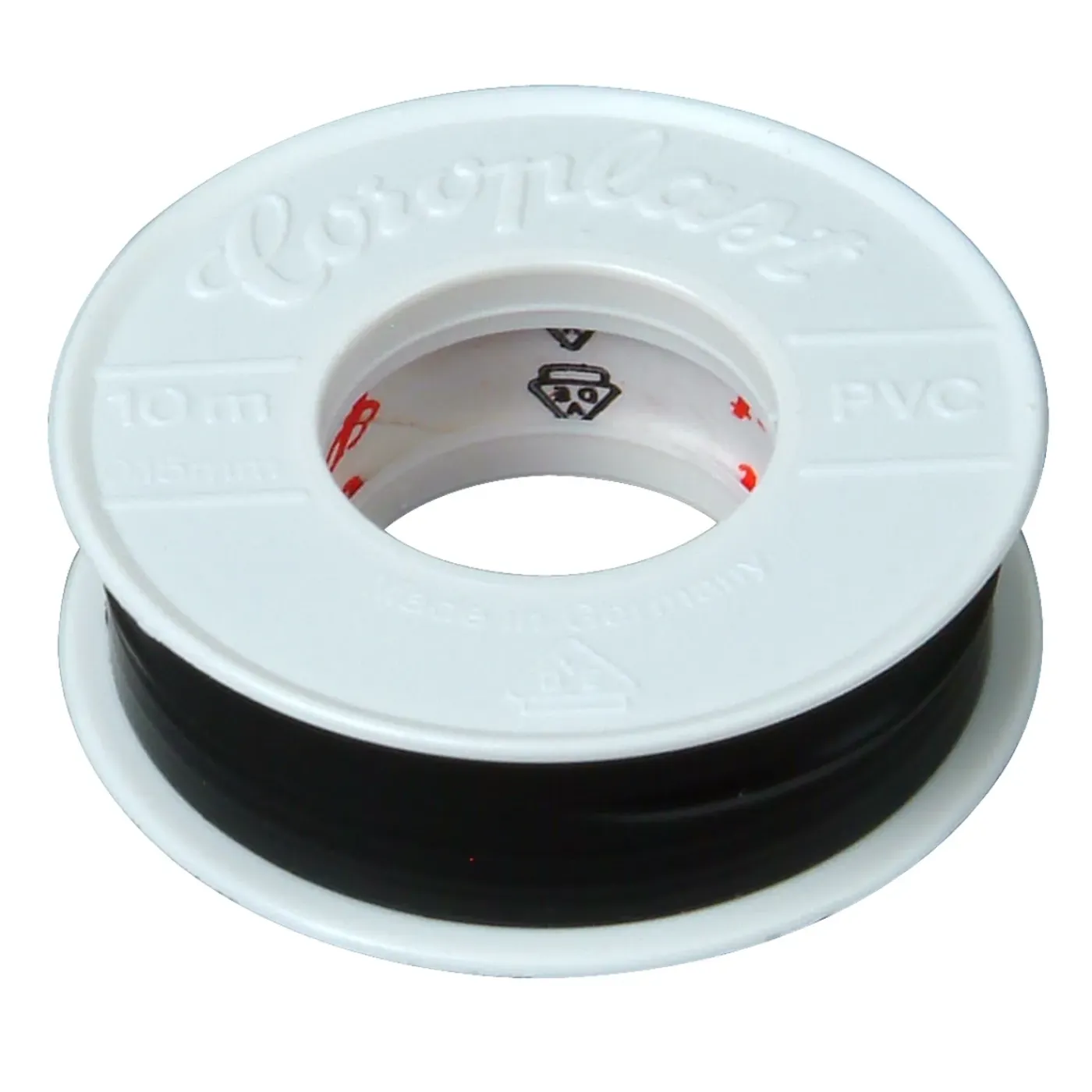 Kopp isolatietape 15mm 10m zwart 2st.