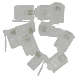 Kopp modulaire telefoonstekker RJ11 10 stuks