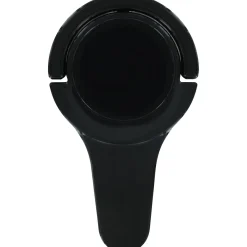 Kopp platte stekker RA + zij-invoer 8 mm zwart