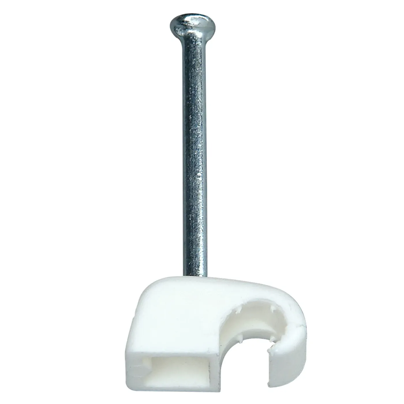 Kopp spijkerclip 4-7mm wit 50st.
