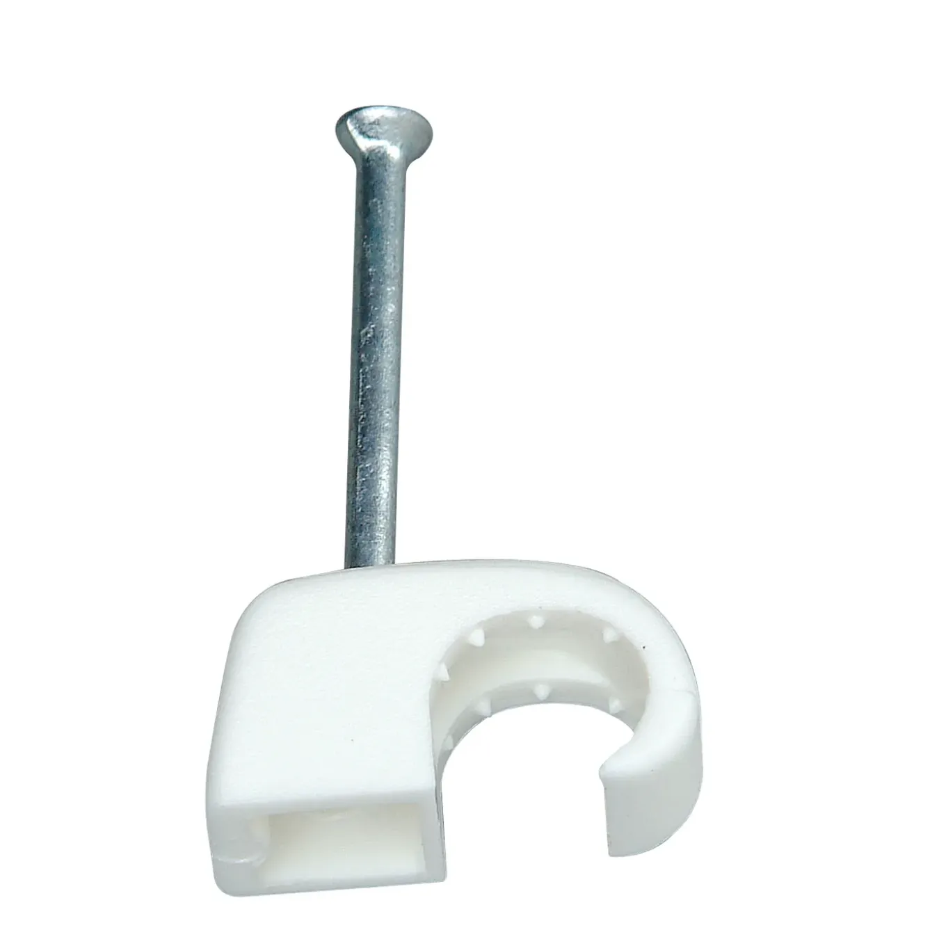 Kopp Spijkerclip - Wit - diam. 7-11mm - 50 stuks