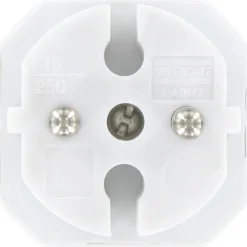 Kopp stekker adapter euro geaard 2-voudig wit