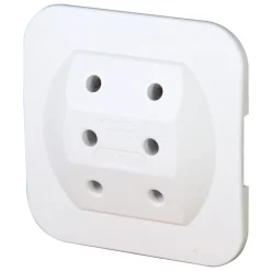 Kopp stekker adapter euro 3-voudig wit