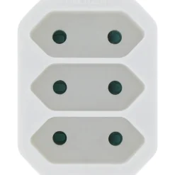 Kopp stekker adapter euro 3-voudig wit