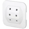 Kopp stekker adapter euro 3-voudig wit (2-pack)