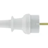 Kopp stekker geaard PVC IP44 grijs