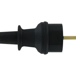 Kopp stekker geaard PVC IP44 zwart