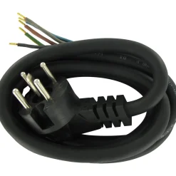 Kopp stekker Perilex 5-polig haaks + VMVL snoer 5x1,5mm² zwart