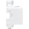 Kopp TechnikCenter Inbouwstopcontact KPN - Telefonie‑wandcontactdoos - 4‑polig - Onbehandeld Staal