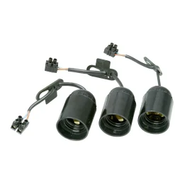 Kopp verhuisfitting E27 zwart 3st.