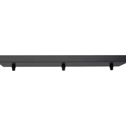 Kopp verlichtingsarmatuur 3 stopcontacten 470x95mm zwart