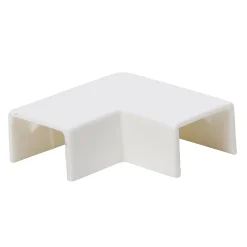 Kopp vlakhoekstuk voor goot 15x10mm wit