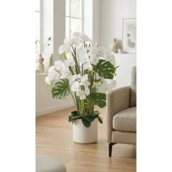 Kopu Phalaenopsis Xl Kunstorchidee 120 Cm - Real Touch - Wit