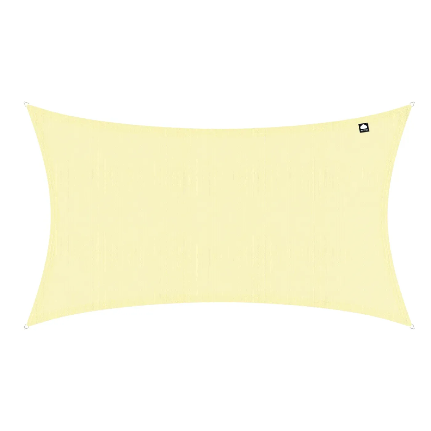 Kopu Schaduwdoek Rechthoek 2x4 M Waterdicht - Zonnedoek - Creme