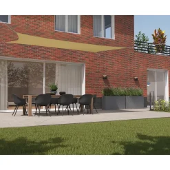 Kopu Schaduwdoek Rechthoek 2x4 M Waterdicht - Zonnedoek - Creme