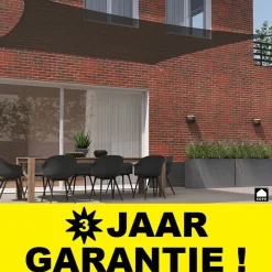 Kopu Schaduwdoek Rechthoek 2x4 M Waterdicht - Zonnedoek - Creme