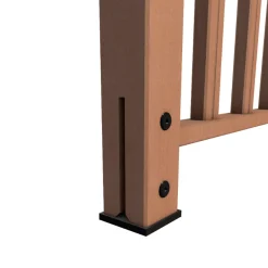 Kordo - Balustradepaal, Vloerbevestiging - Beukenhout