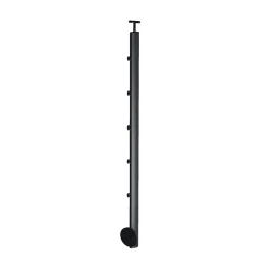 Kordo - Balustradepaal Voor Zijmontage - Prestio - Antraciet Aluminium