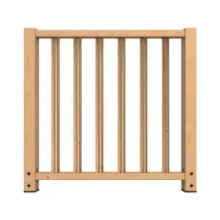 Kordo - Balustradepaal, Zijbevestiging - Dennenhout
