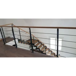Kordo - Balustradeset Voor Trap - Universo - Zwart Staal - 4 M