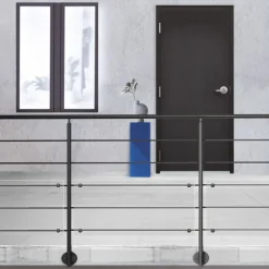 Kordo - Balustradeset Voor Zijmontage - Prestio - Zwart Aluminium - 2 M