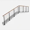 Kordo - Balustrade Zijdelingse Montage - Opalu - Zwart Met Kebony Handgreep - 2 M
