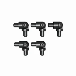Kordo - Verbindingsbochten Voor Buizen (set Van 5) - Zwart - Hoeken 90° Tot 180°