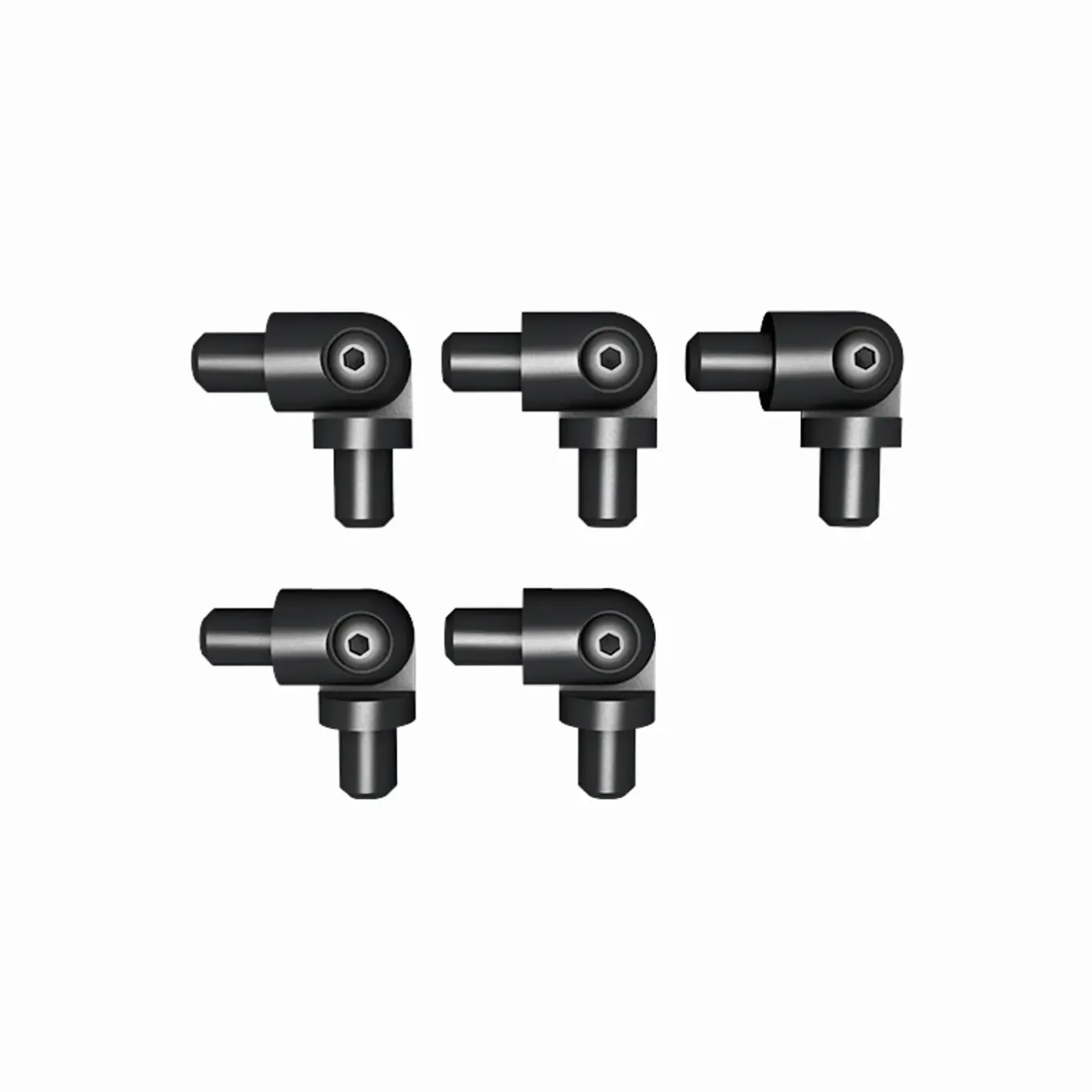 Kordo - Verbindingsbochten Voor Buizen (set Van 5) - Zwart - Hoeken 90° Tot 180°