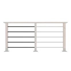 Kordo - Vullingkit Met Buizen Voor Houten Balustrade - Sepia - 1m
