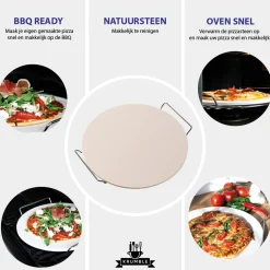 Krumble Pizzasteen - 38 Cm