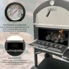 Monster Shop KuKoo Buiten Pizzaoven & Barbecue - Draagbare Houtskool BBQ