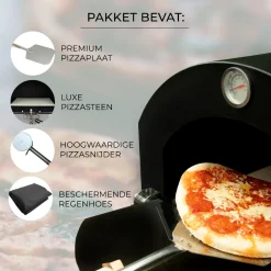 Monster Shop KuKoo Buiten Pizzaoven & Barbecue - Draagbare Houtskool BBQ