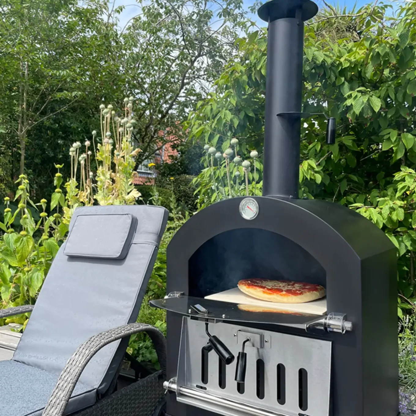 KuKoo Pizza oven - buiten + Pizzaschep