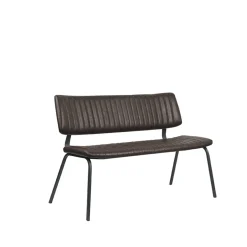 Label51 - Eetkamerbanken Gusto - Donkerbruin - 63x120x81cm