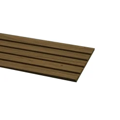Overig Lattenwand - Donkerbruin - MDF - 260x22cm - 12mm - 2 Stuks