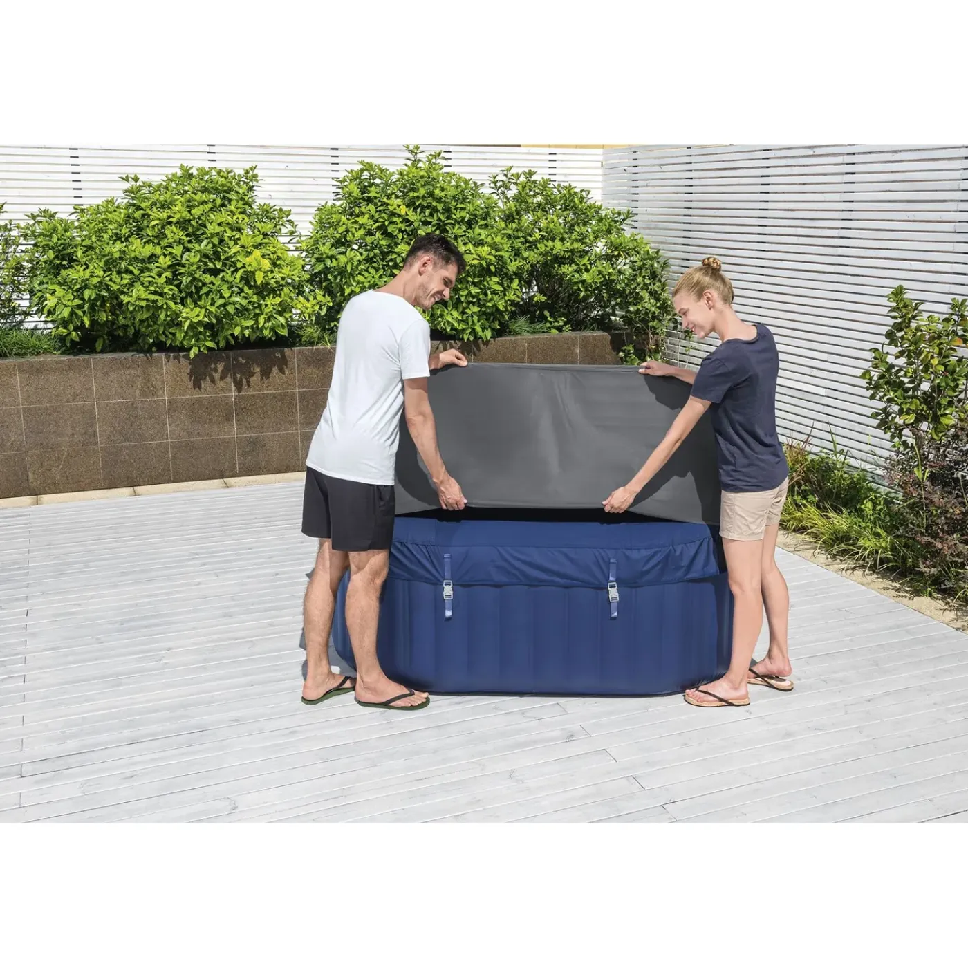 Bestway Lay-z-spa Energysense Afdekking Vierkant 180