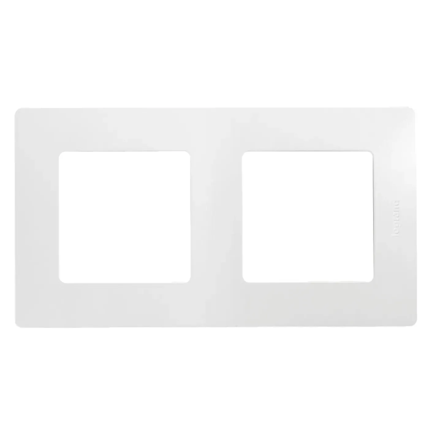 Legrand afdekplaat 2-voudig verticaal/horizontaal Niloe wit