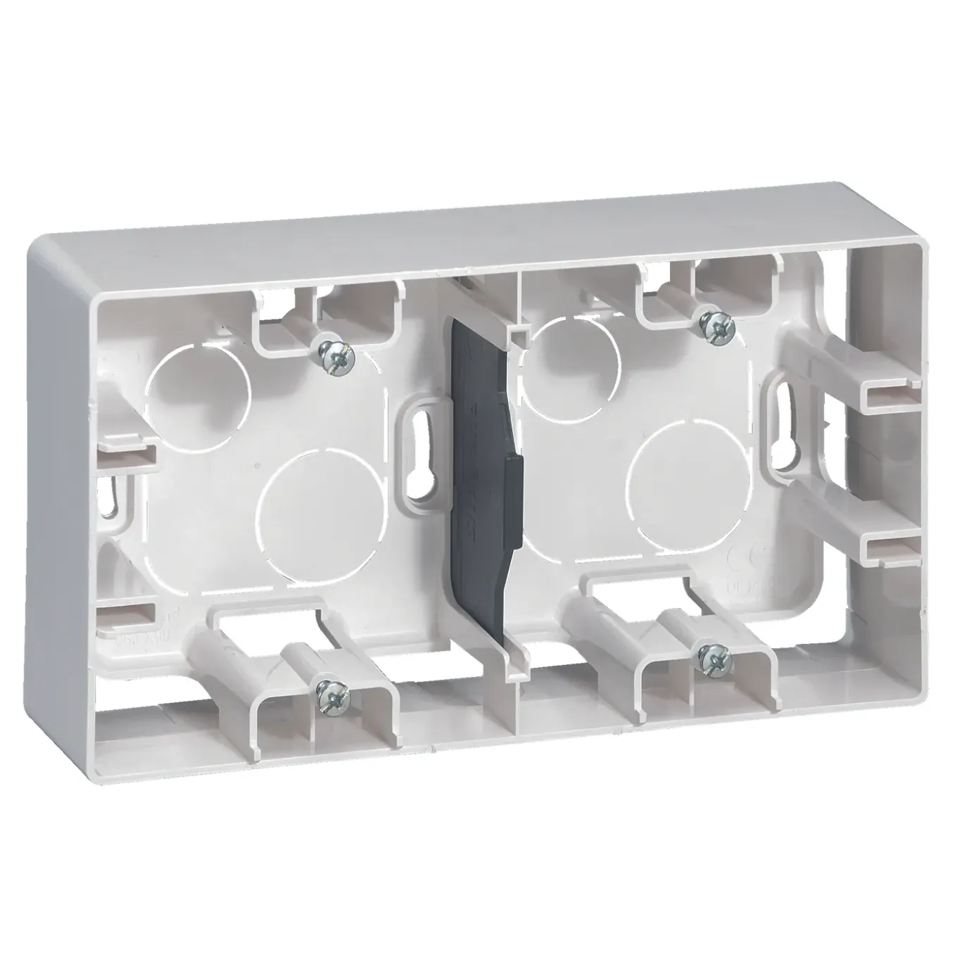 Legrand opbouwkader 2 modules Niloé wit