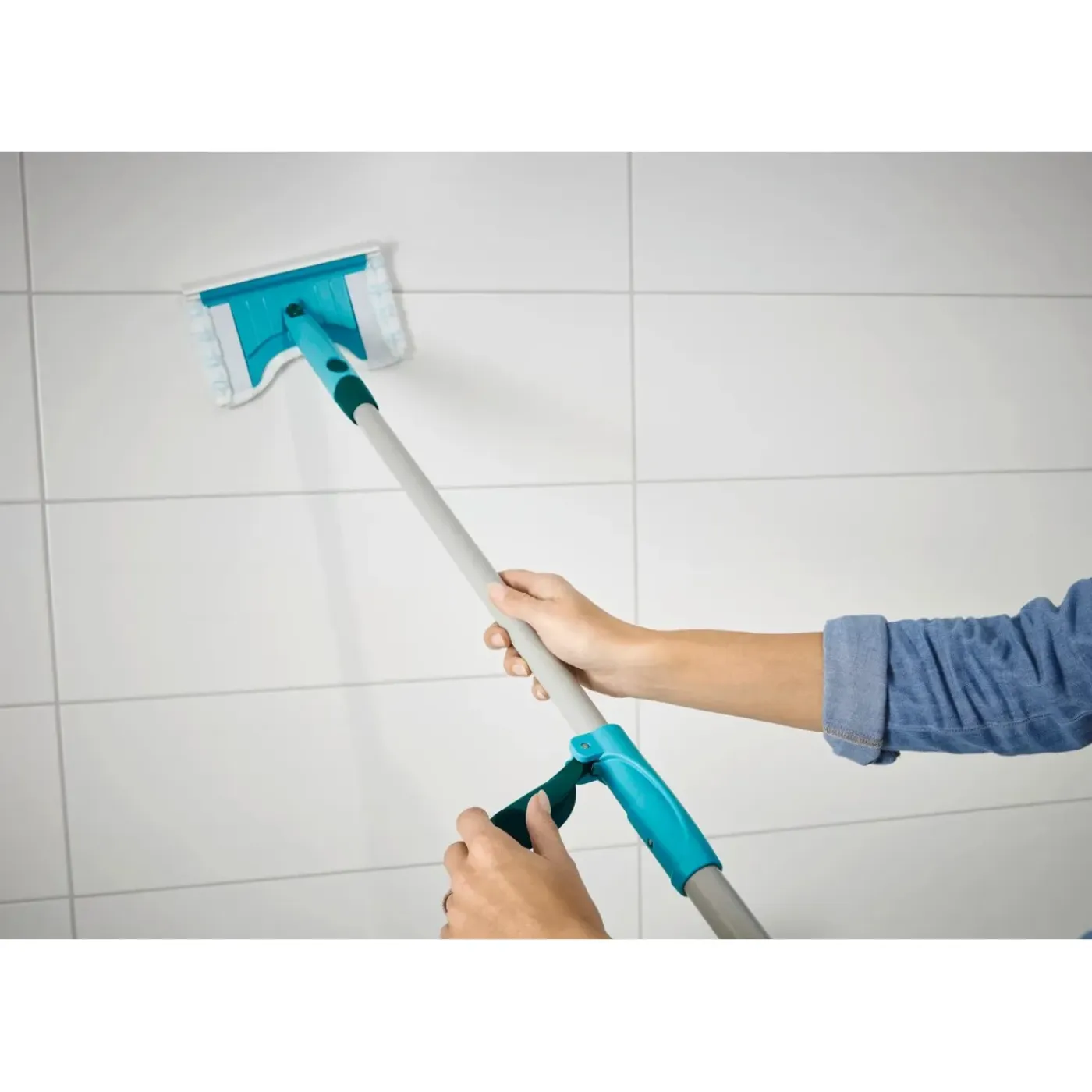 Leifheit Flexipad Bad- En Tegelwisser 20cm - Telescoopsteel 150cm - Cs