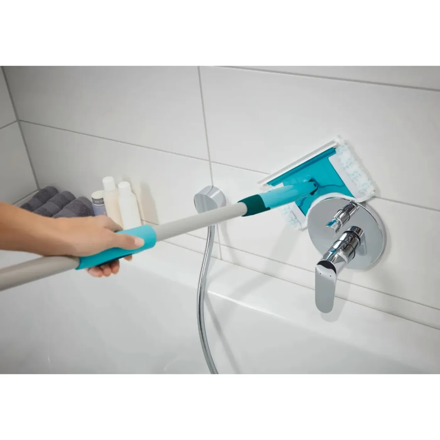 Leifheit Flexipad Bad- En Tegelwisser 20cm - Telescoopsteel 150cm - Cs