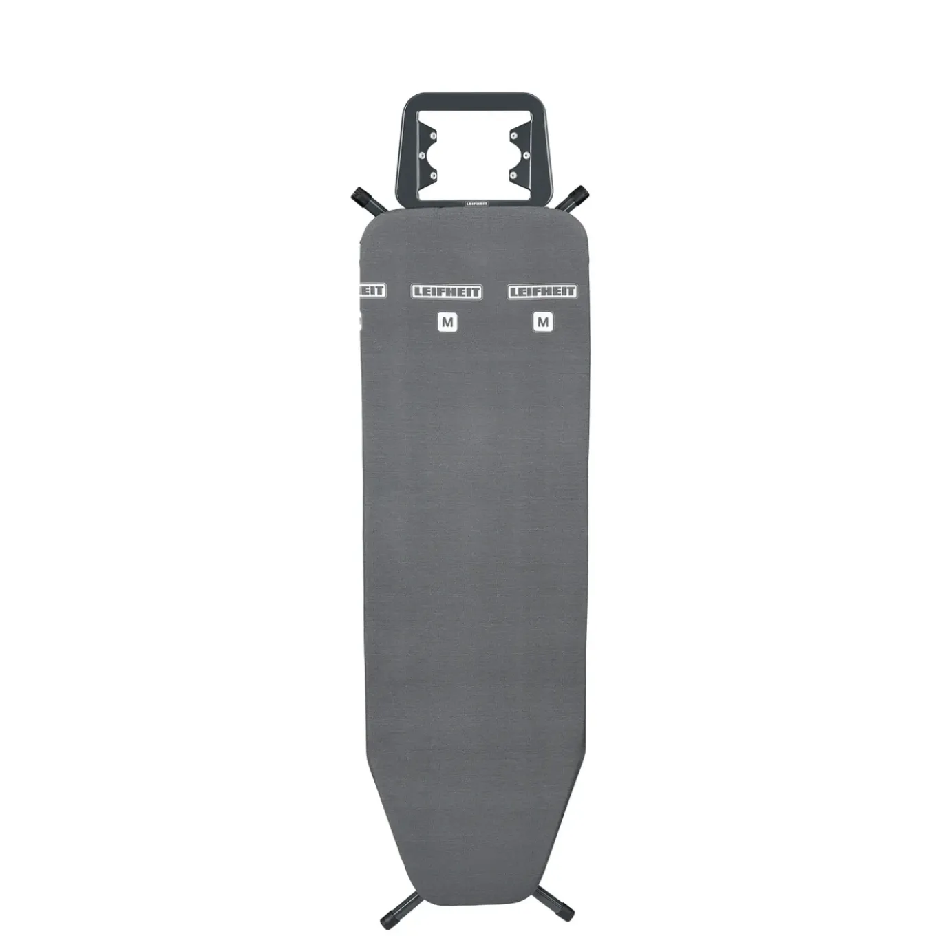 Leifheit Strijkplank Classic M Basic - In hoogte verstelbaar - Vast strijkijzerplateau - Zwart - 120x38cm