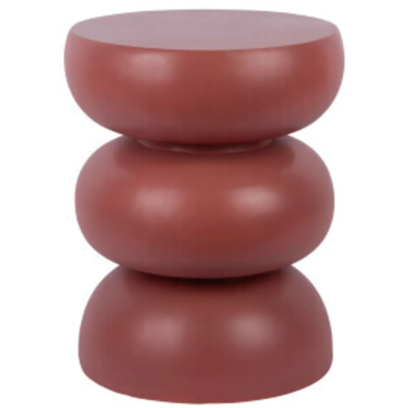Leitmotiv - Kruk Curva - Rood - 35,5x35,5x44 Cm